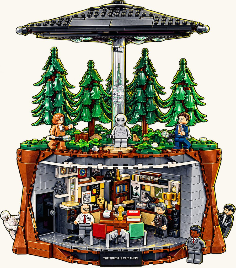 Comic art of the LEGO® model for an upcoming Issue. Not the finished case.